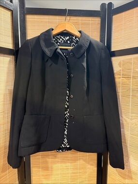 Black Women's Tailored Button-Front Blazer by J. Crew